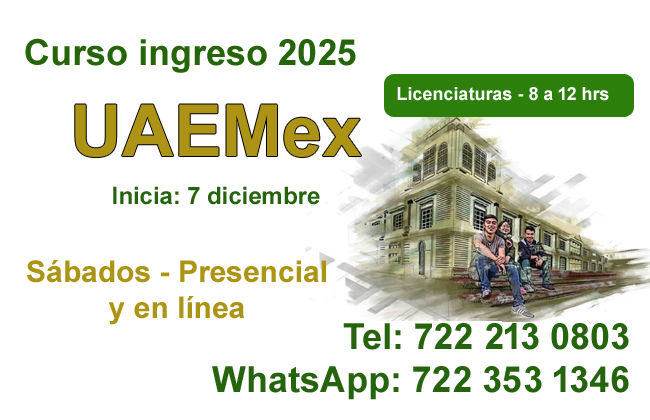 Curso ingreso Uaemex 2025