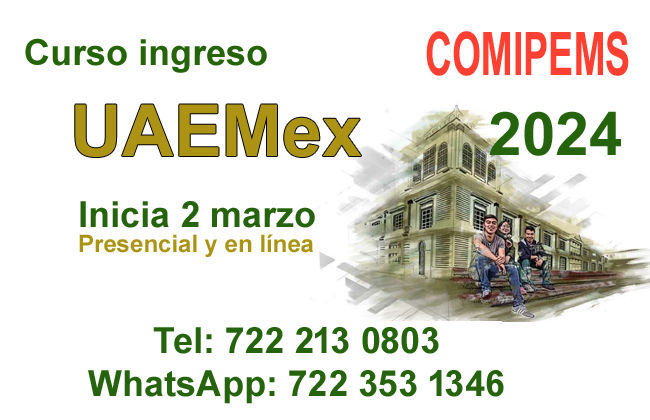 Curso ingreso Uaemex 2024